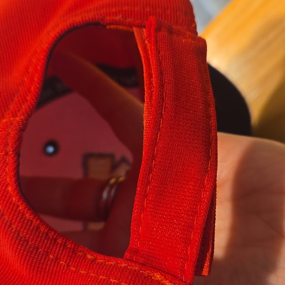 Authentic Cooperstown Dreams Park Red Baseball Cap Velcro Back One Size - Picture 7 of 10